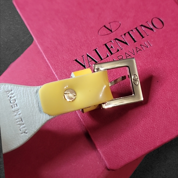 VALENTINO Rockstud Leather Bracelet New With Box - Picture 6 of 9